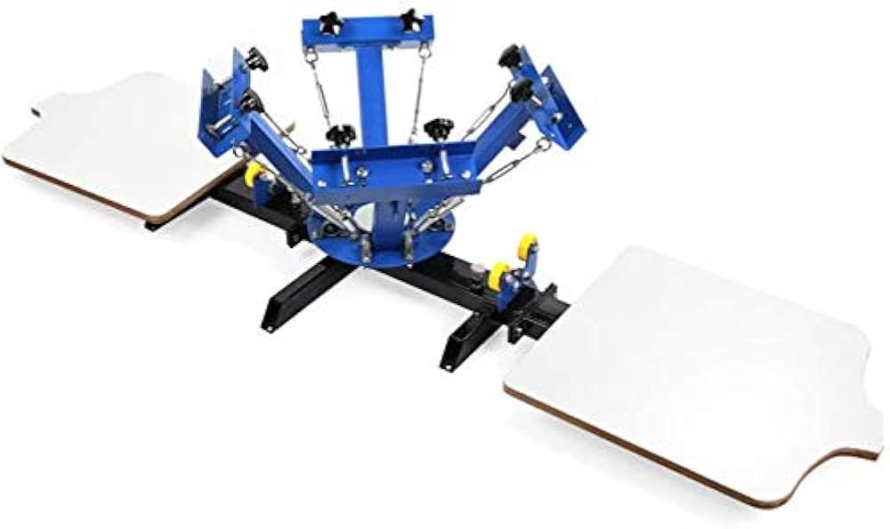 Amazon | シルクスクリーン印刷機2ステーション4カラースクリーン印刷