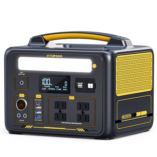 Amazon.co.jp: VTOMAN JUMP 600X ポータブル電源 AC定格600W(ピーク
