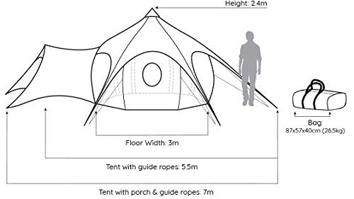 Amazon | ロータス・ベル Lotus Belle Air Tent テント(3M) | テント本体
