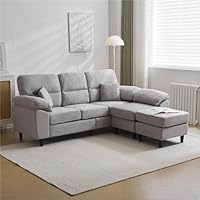 Amazon｜L字型ソファセット 5人掛け クッション付き 分割可能 2-5人用