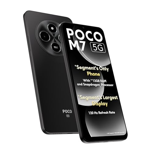 POCO M7 5G, Satin Black (6GB, 128GB) - Price History