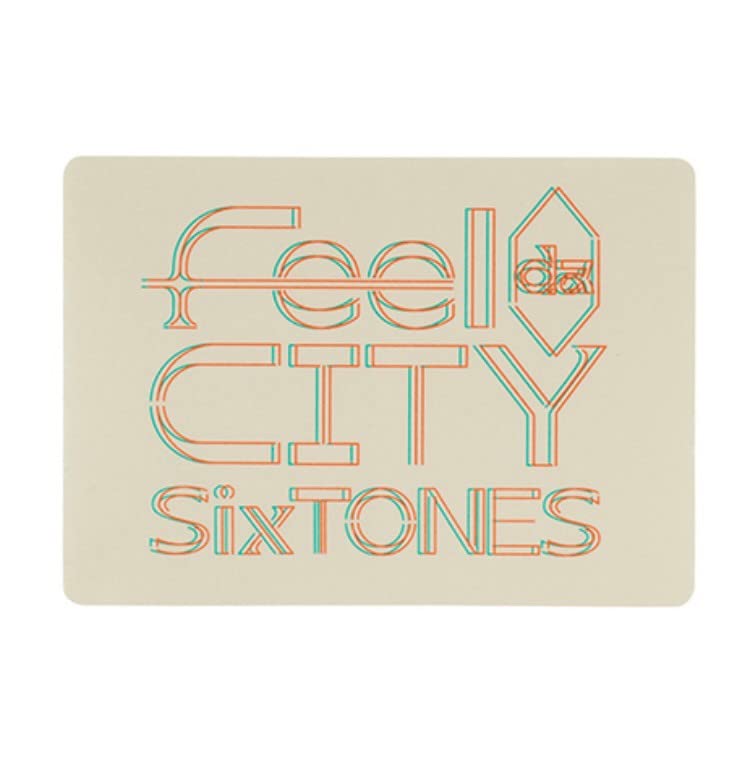 Amazon.co.jp: 【 ステッカー Feel da CITY 】2022 SixTONES 公式