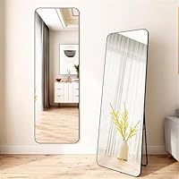 Amazon.co.jp: WISDHM 全身鏡 2way 姿見鏡 壁掛け スタンドミラー 幅