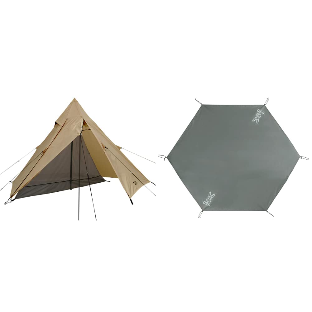 DOD ライダーズワンポールテント グランドシート セット ベージュ DOD