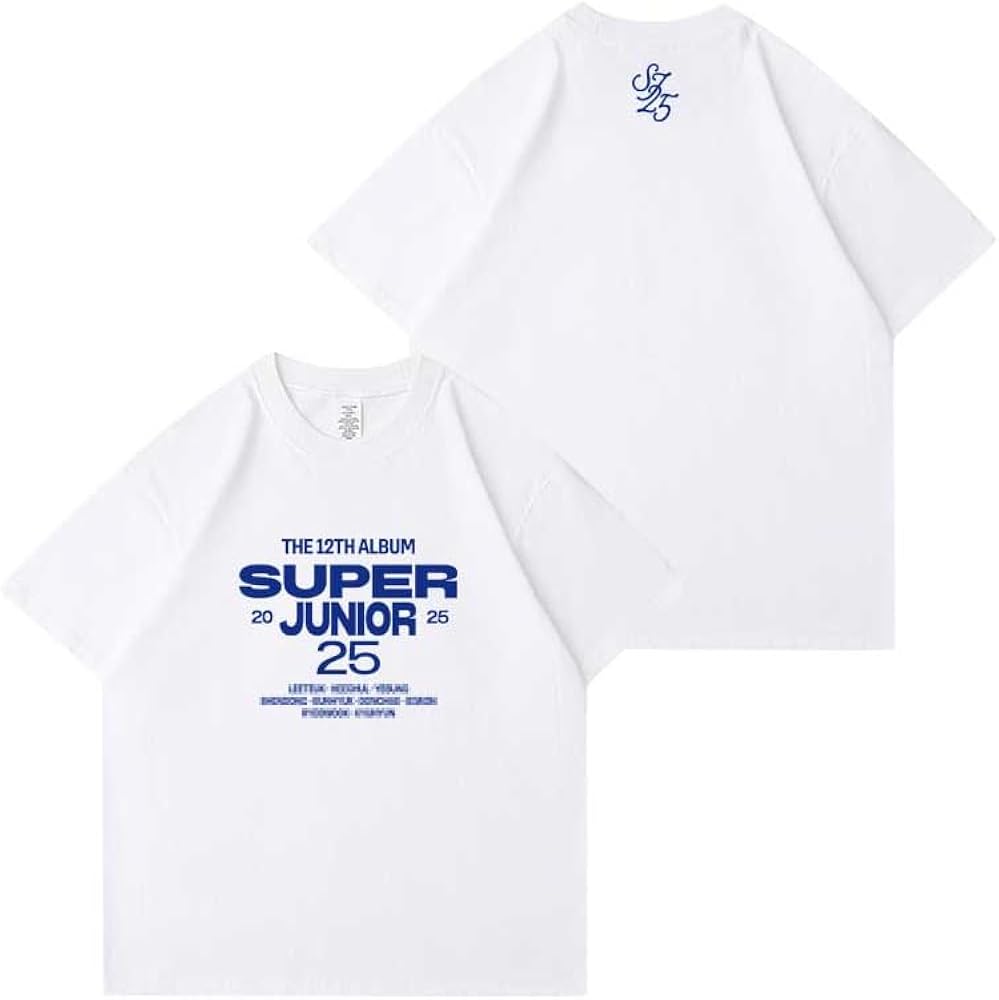 Amazon.co.jp: [さん店] Super Junior 25 Tシャツ 25周年 記念シャツ