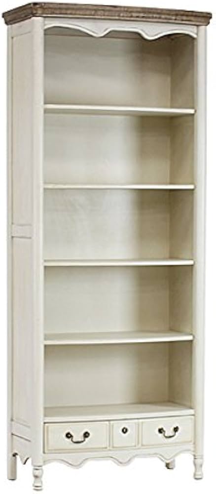 Amazon.co.jp: アンティーク調 ブックシェルフ W約80×D約35×H約192cm