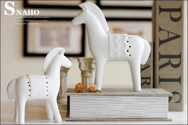 Amazon.co.jp: 干支 置物 馬 馬 置物 インテリアオブジェ 陶器 雑貨