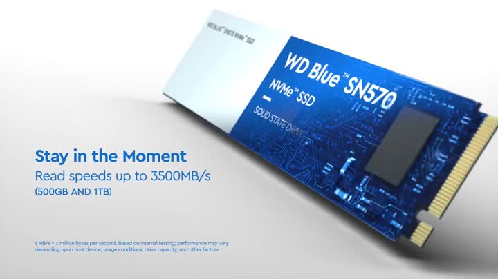 Amazon.com: Western Digital 500GB WD Blue SN570 NVMe Internal