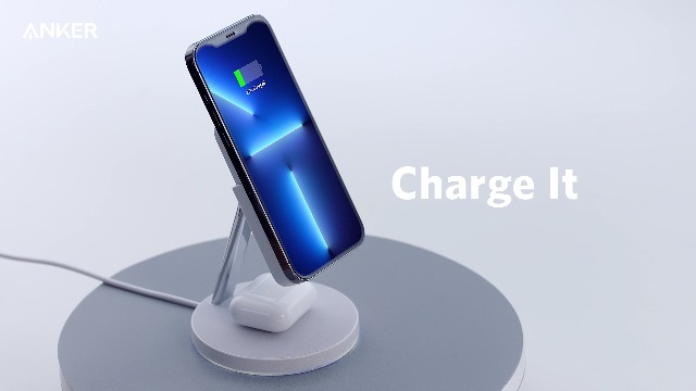 Anker 633 Magnetisches Kabelloses Ladegerät , 2-in-1 Kabellose