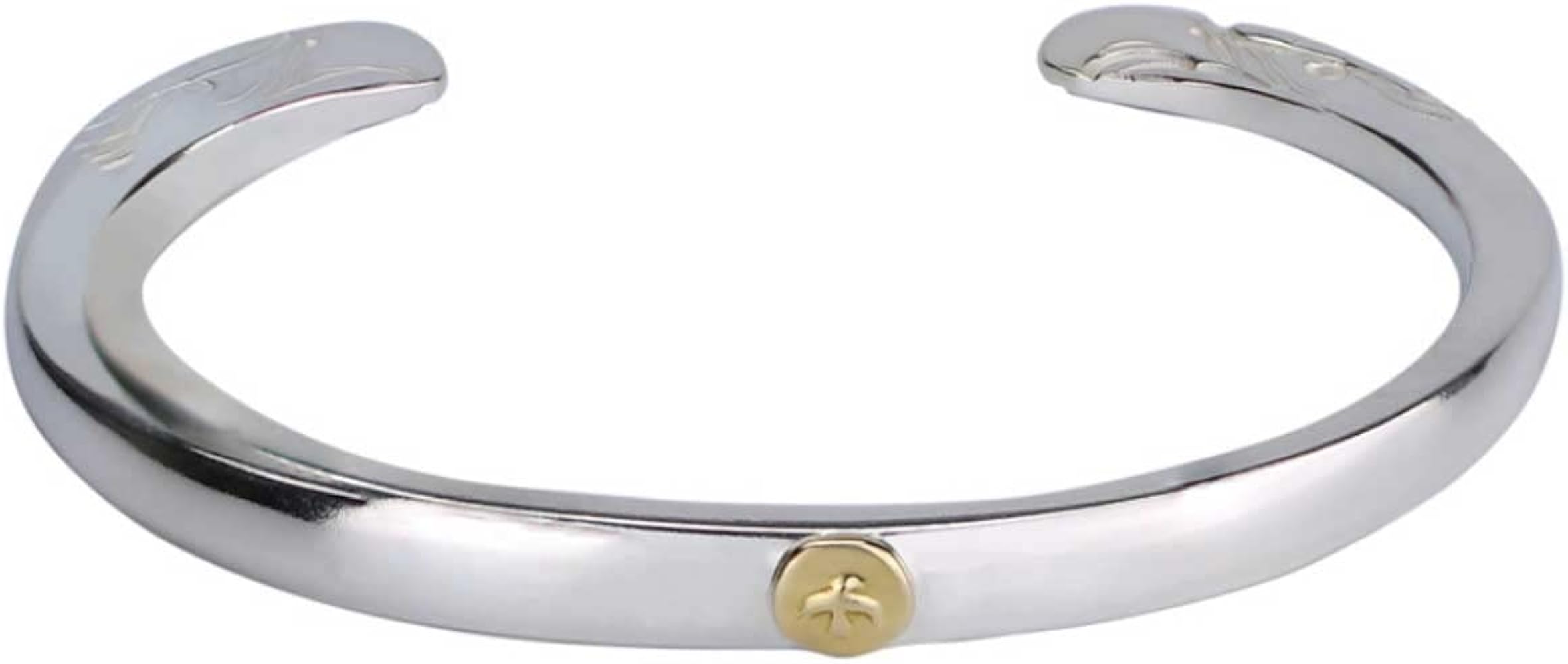 Amazon | [OVER RAG] メンズ バングル ブレスレット 18kイーグル顔