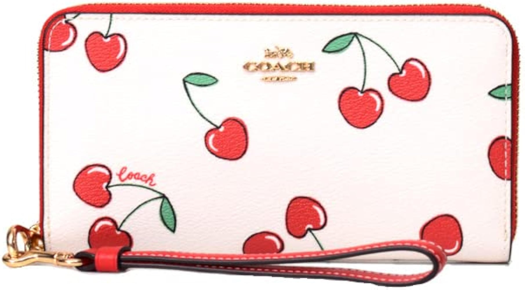 Amazon.co.jp: コーチ 長財布 COACH レザー チェリー さくらんぼ