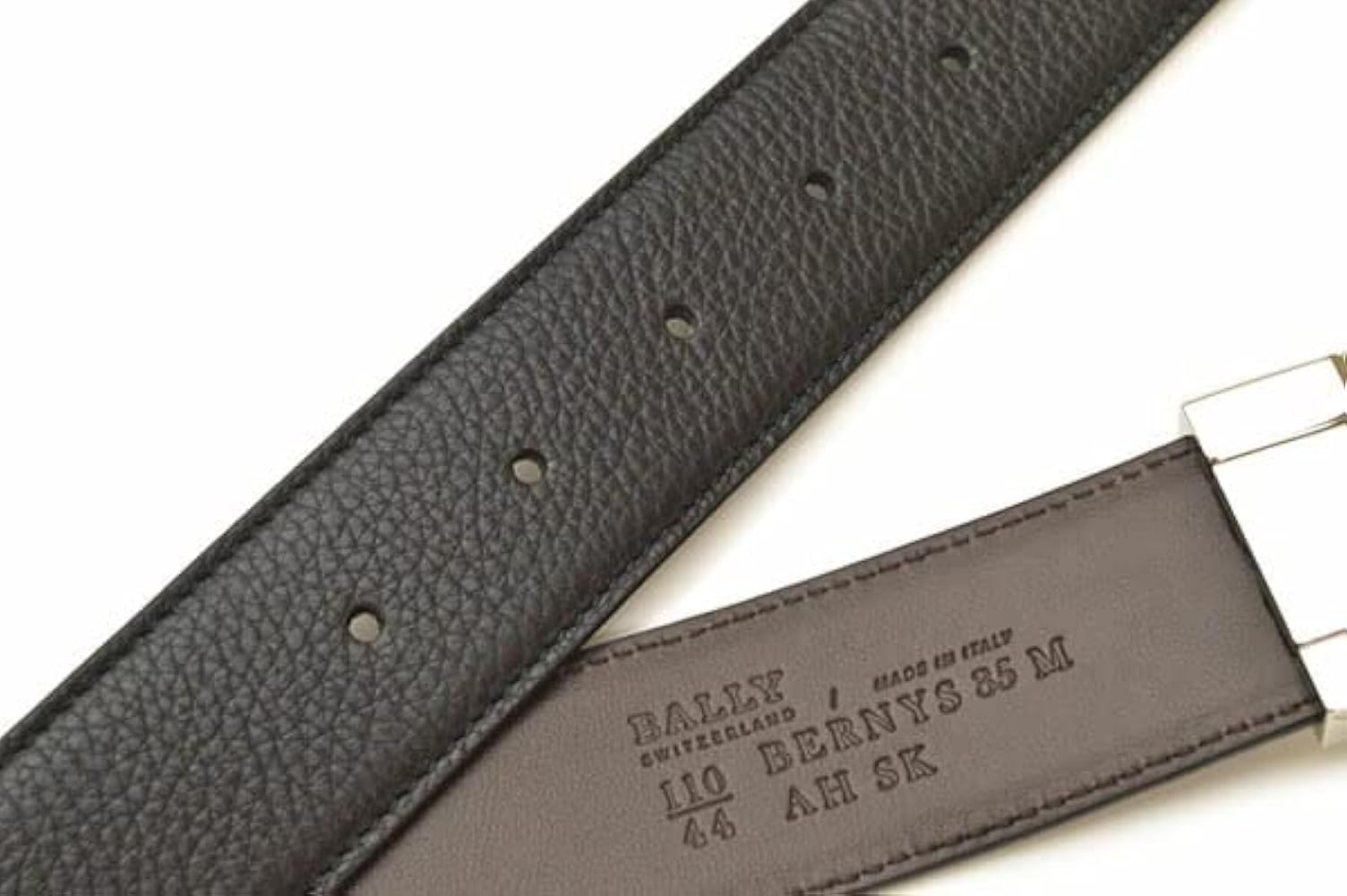 Amazon | [バリー] メンズ リバーシブルレザーベルト(サイズ調整可能