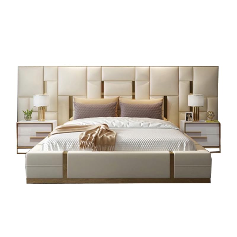 Amazon｜DXラグジュアリーベッド ソフトレザー クイーンサイズ キング