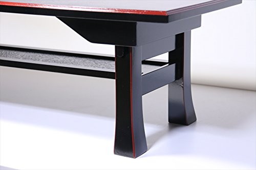 Amazon｜やまこう 仏具□ 二月堂机 二段 折りたたみ式 経机 黒 （内朱