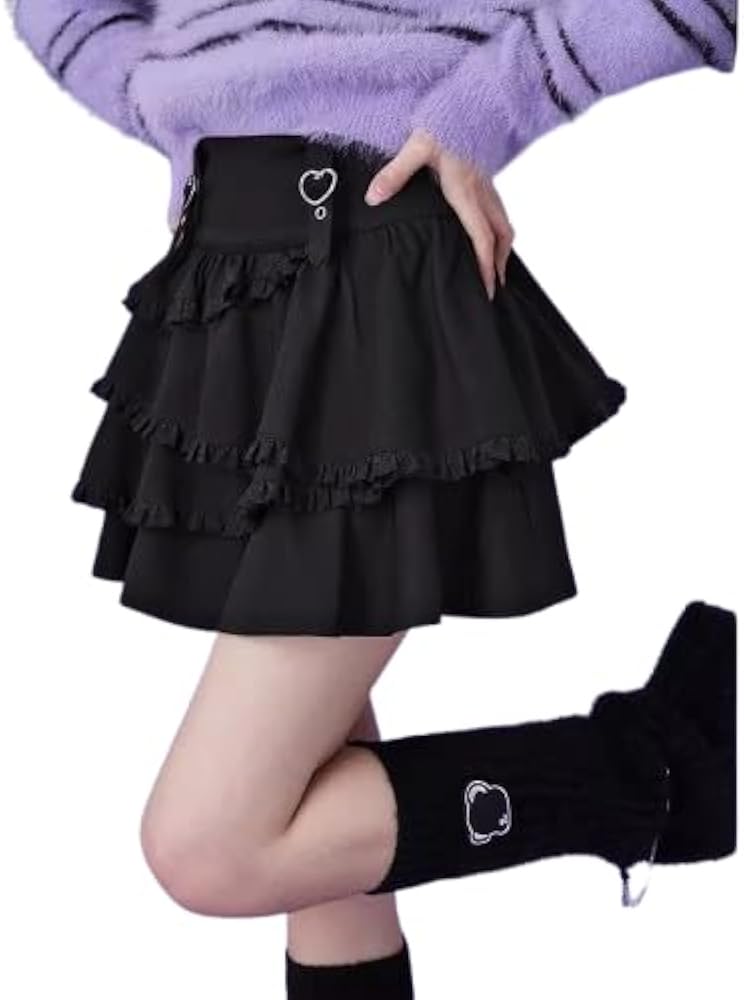 Amazon.com: Pokn Lolita Jirai Kei Fashion Women's Skirt Lolita