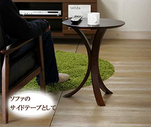 Amazon.co.jp: サイドテーブル ナイトテーブル ベッドサイド ラウンド
