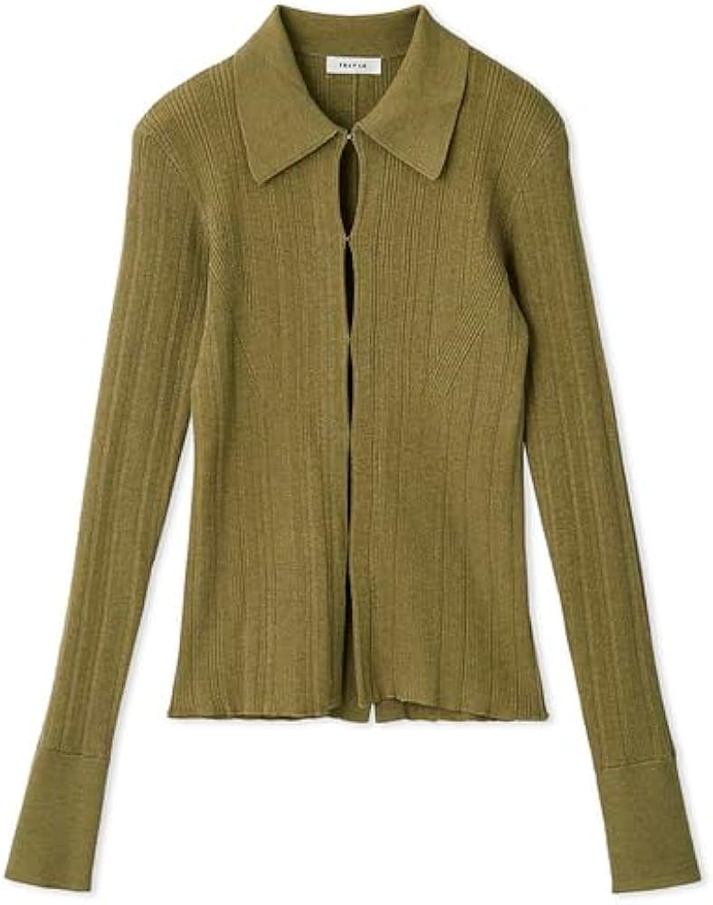 Amazon | [フレイ アイディー] ラメランダムリブニットポロ FWNT245084