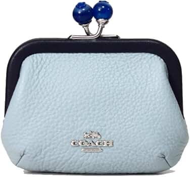 Amazon | コーチ カードケース COACH ぺブルレザー キスロック がま口