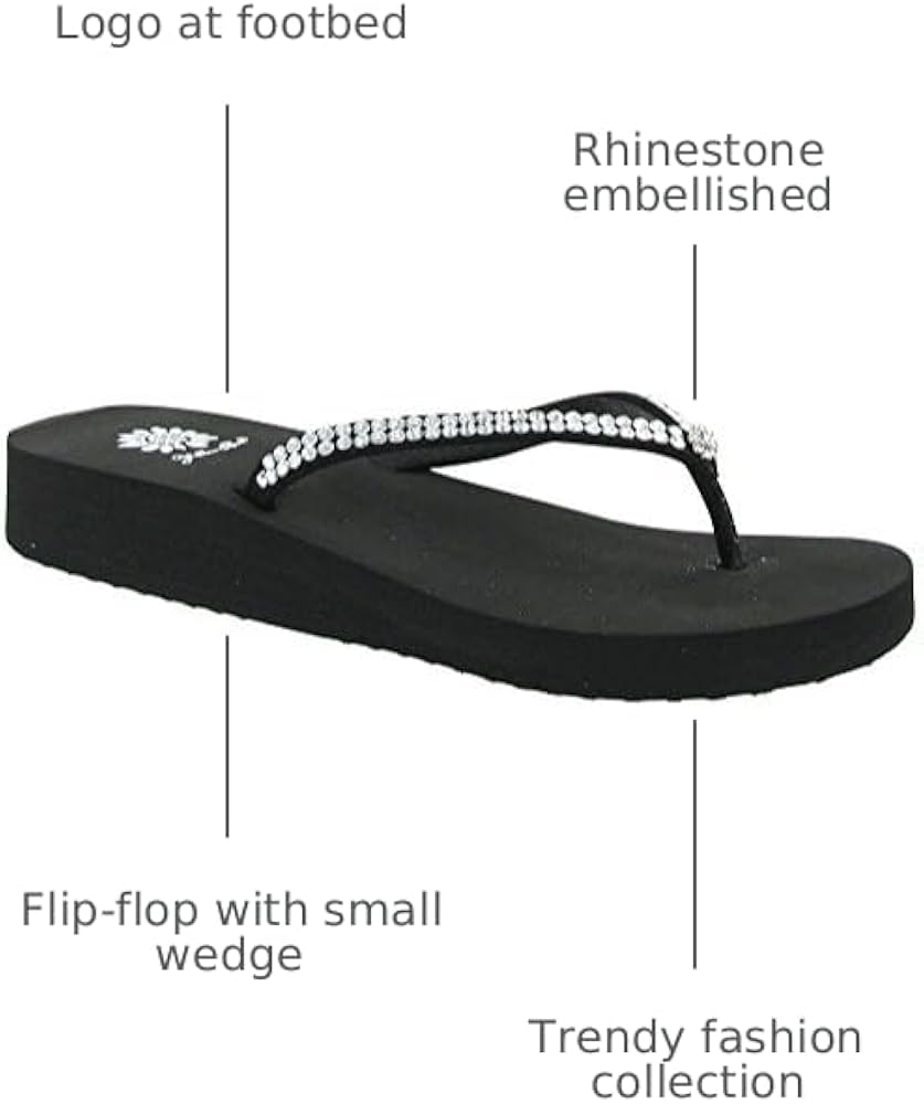 Amazon.com | Yellow Box Women's Jello Black Sandal 6 M US | Slides