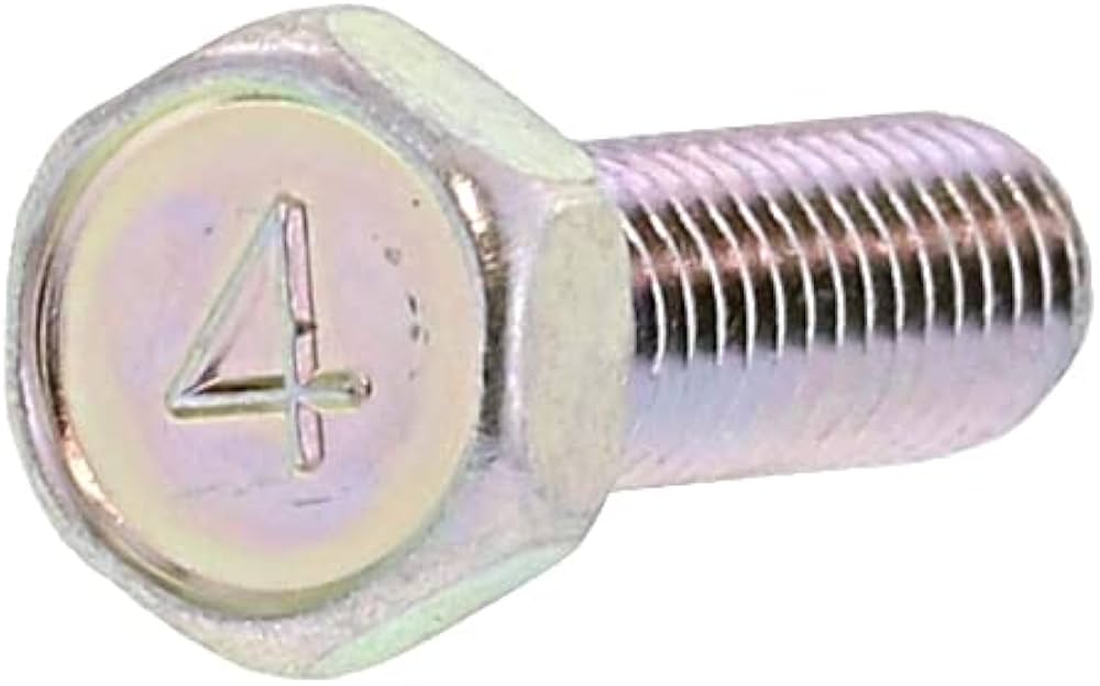 Amazon | 鉄/三価ホワイト 4マーク 六角アプセットボルト M6×10