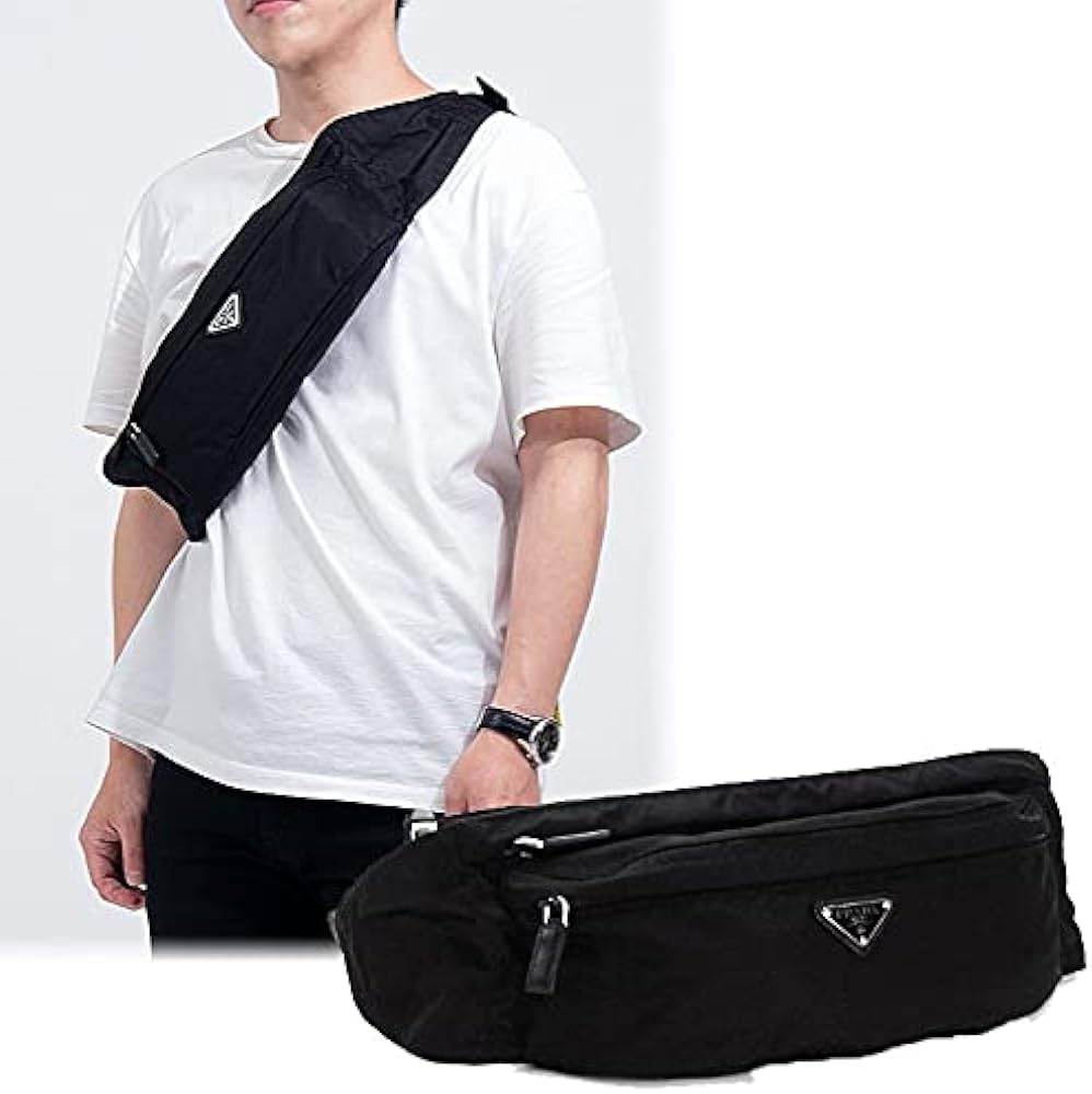 Amazon.co.jp: PRADA Waist Bag, Waist Pouch, Body Bag, Men's, Nylon