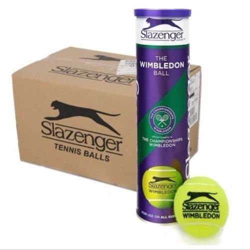 Amazon.com: SLAZENGER WIMBLEDON TENNIS BALLS - 6 DOZEN - 18 X 4
