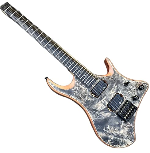 ヘッドレスギター 24フレット Amazon | ハンドメイドヘッドレスグレー