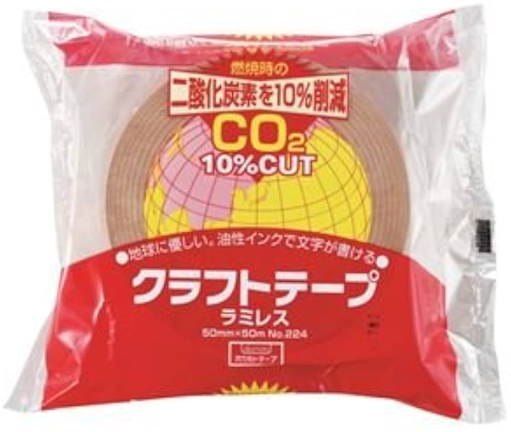 Amazon.co.jp: （まとめ） オカモト クラフトテープラミレス No.224