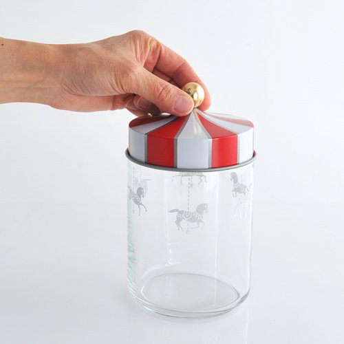 Amazon｜アレッシィ(Alessi) CIRCUS ジャー 1000ml MW30/100 レッド