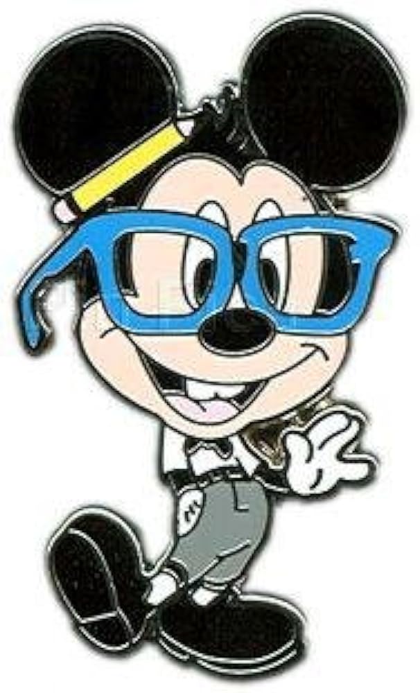 Amazon.com: Disney Nerds Rock! - Mickey Pin : Clothing, Shoes
