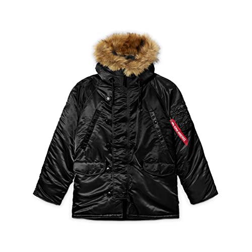 Alpha Industries Men's N-3B Parka (XS, Black) at Amazon Men's