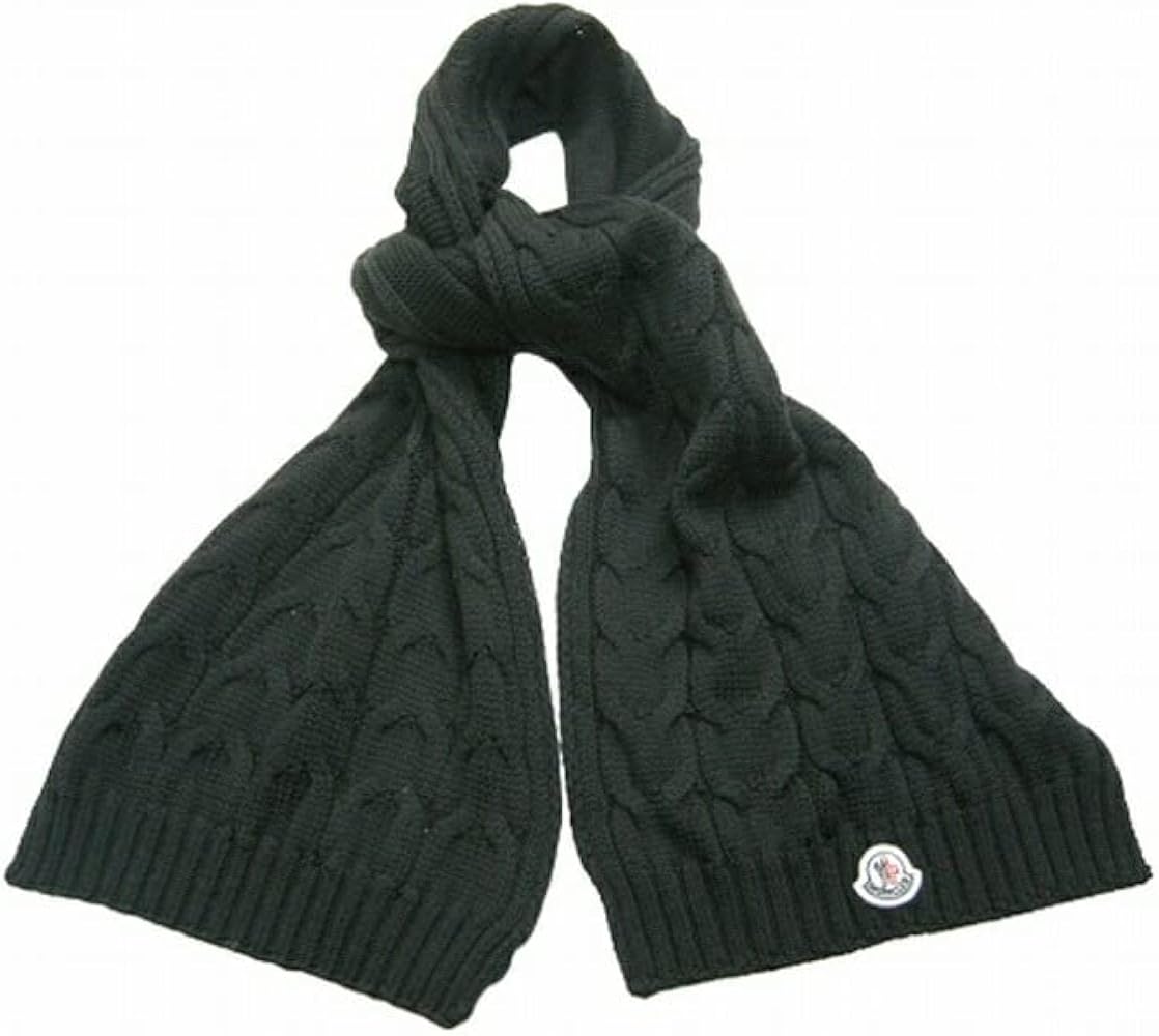 Amazon | [モンクレール] SCIARPA ケーブルニット編みウールニット
