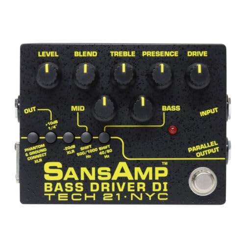 Amazon.com: Tech 21 SansAmp Bass Driver DI V2 : Musical Instruments