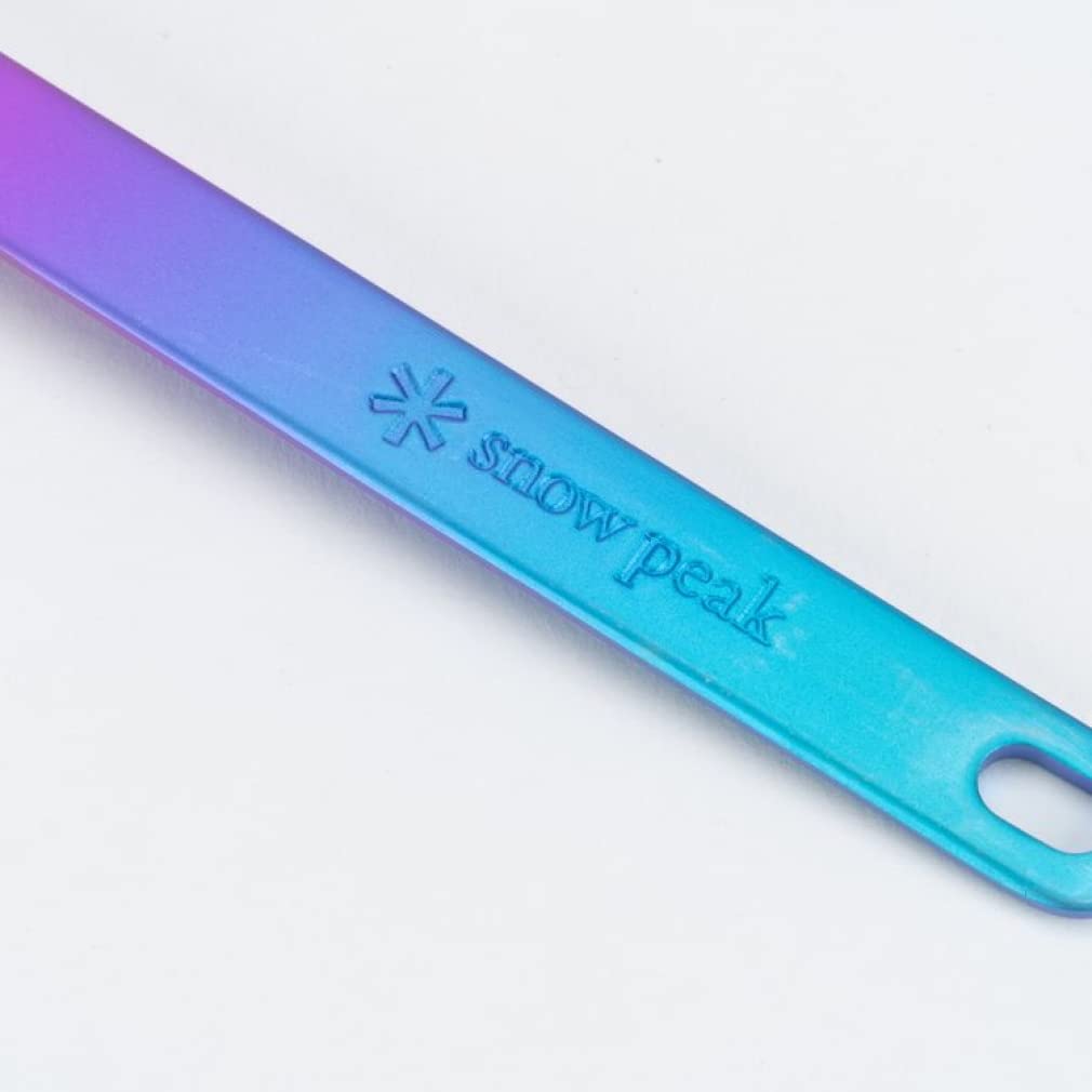 限定カラー】スノーピーク チタンシェラカップ&先割れスプーン ブルー