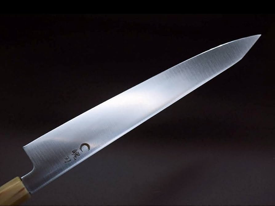 Amazon | プロ仕様 魄刃 Hakuba 剣型筋引き包丁 黒檀白水牛八角柄9寸