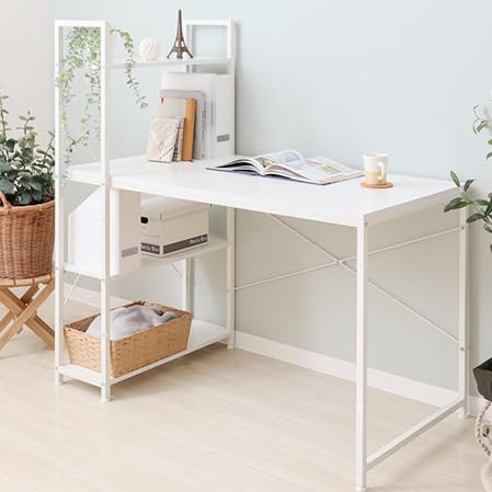 良品✨ミニマム14万円・良品】白 お洒落 ホワイト☆ダイニングPC事務机