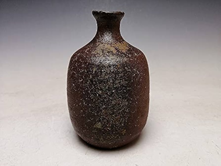 備前焼 小山末廣 徳利 花入 一輪挿 骨董 花器 備前焼 小山末廣 徳利 花