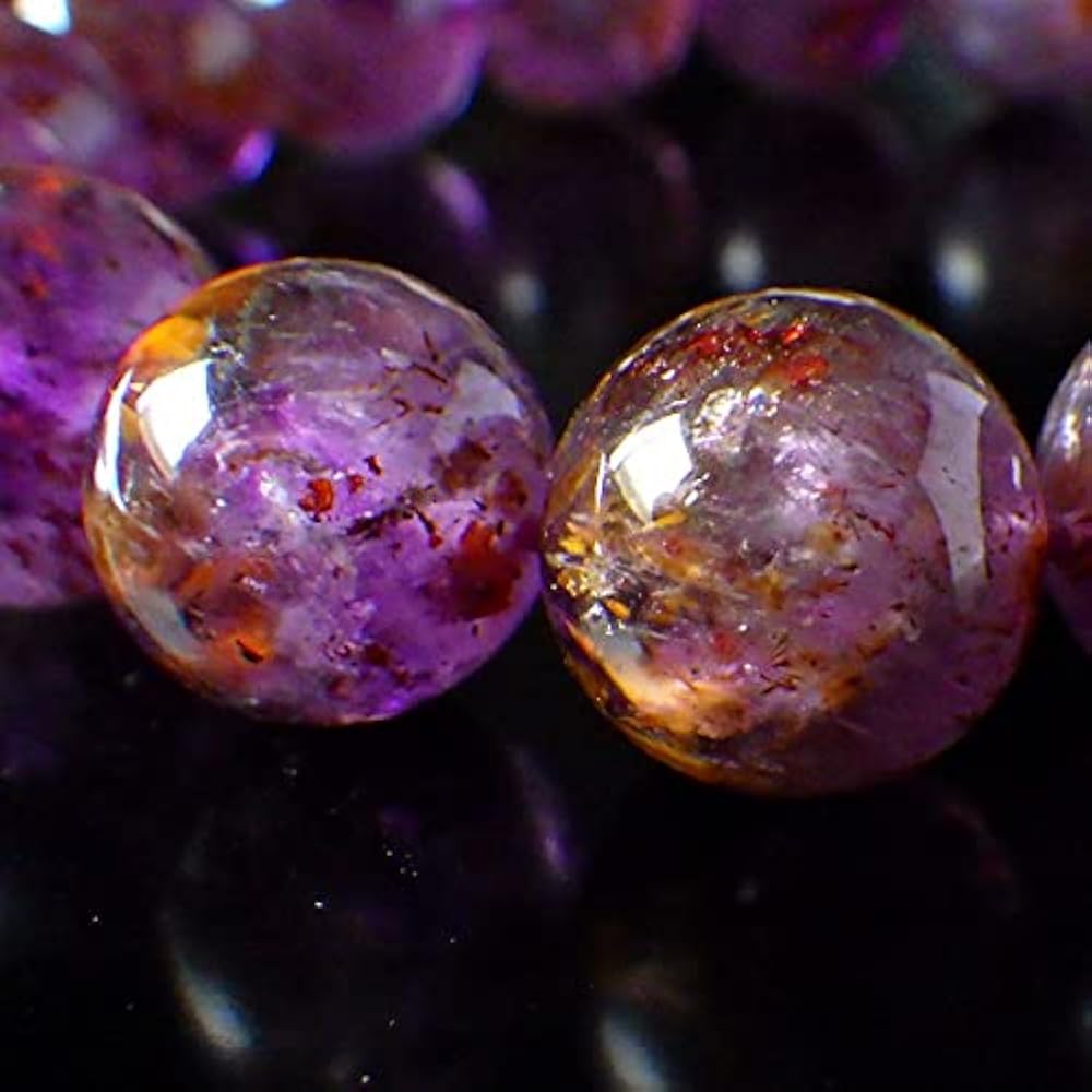 Amazon | AA級 カコクセナイト in アメジスト ブレスレット13mm (SS