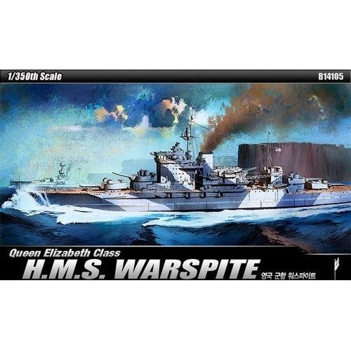 Amazon.com: Academy 1/350 H.M.S. Warspite Battleship Military Ship