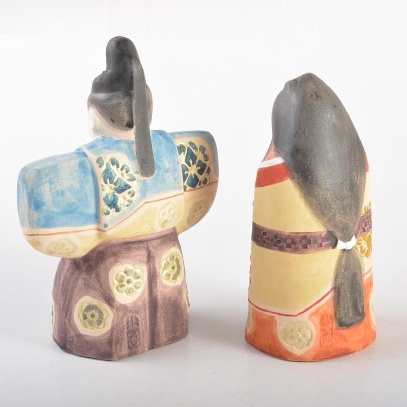 Amazon | 日展作家 北岡秀雄作 北秀窯 伝之雛 茜 立雛 雛人形 共箱 N