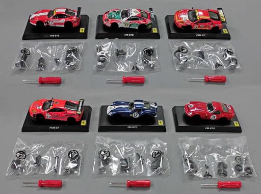 Amazon | 京商 ミニカー 模型 1 64 全6種セット フェラーリ レーシング