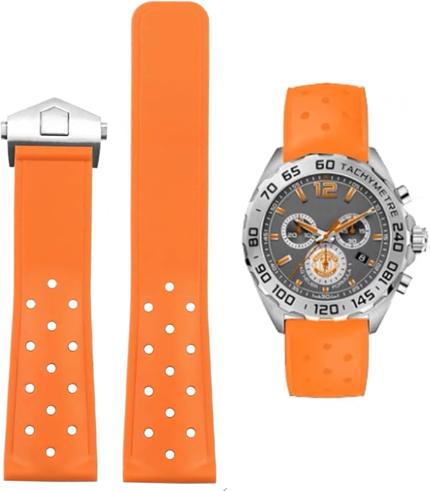 Amazon.co.jp: [AIYIRUO] 時計ベルト TAG HEUER シリコン 時計バンド