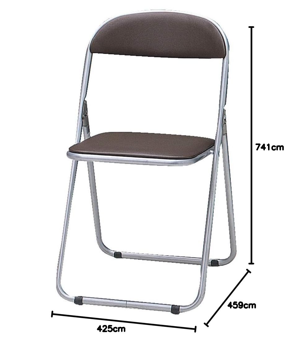 Amazon | トラスコ中山(TRUSCO) 折りたたみパイプ椅子 ブラウン 370