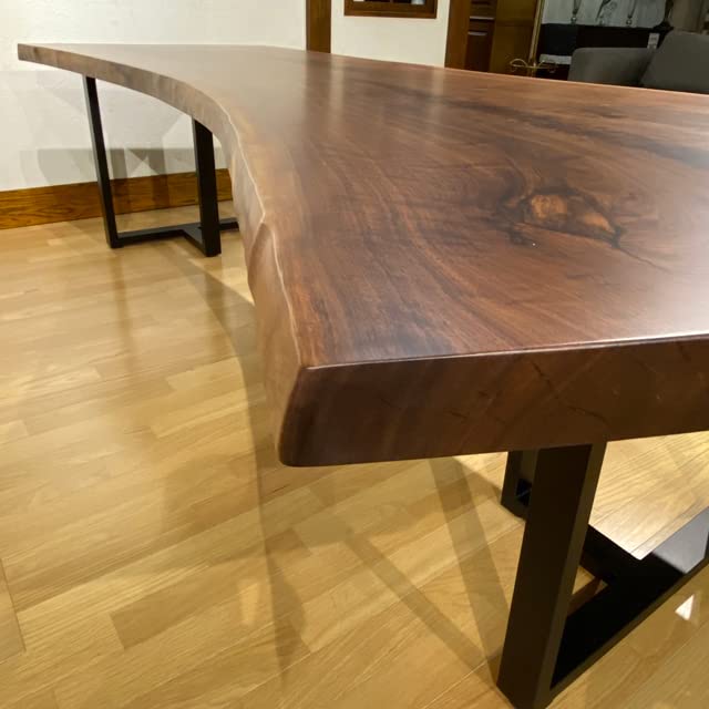 Amazon｜ウッドギャラリー樹 一枚板テーブル ウォールナット 無垢