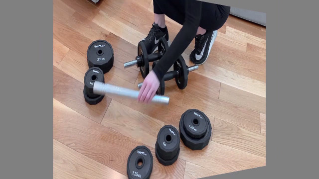 Amazon | Wolfyok ダンベルセット 可変式 スチール製 20/30/40kg 2個