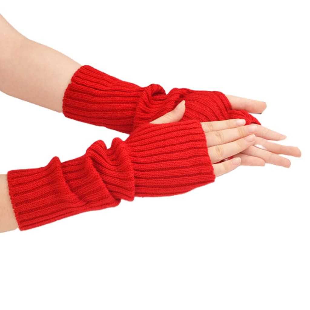 Amazon.co.jp: ニットスリーブニットアームスリーブサムホールグローブ