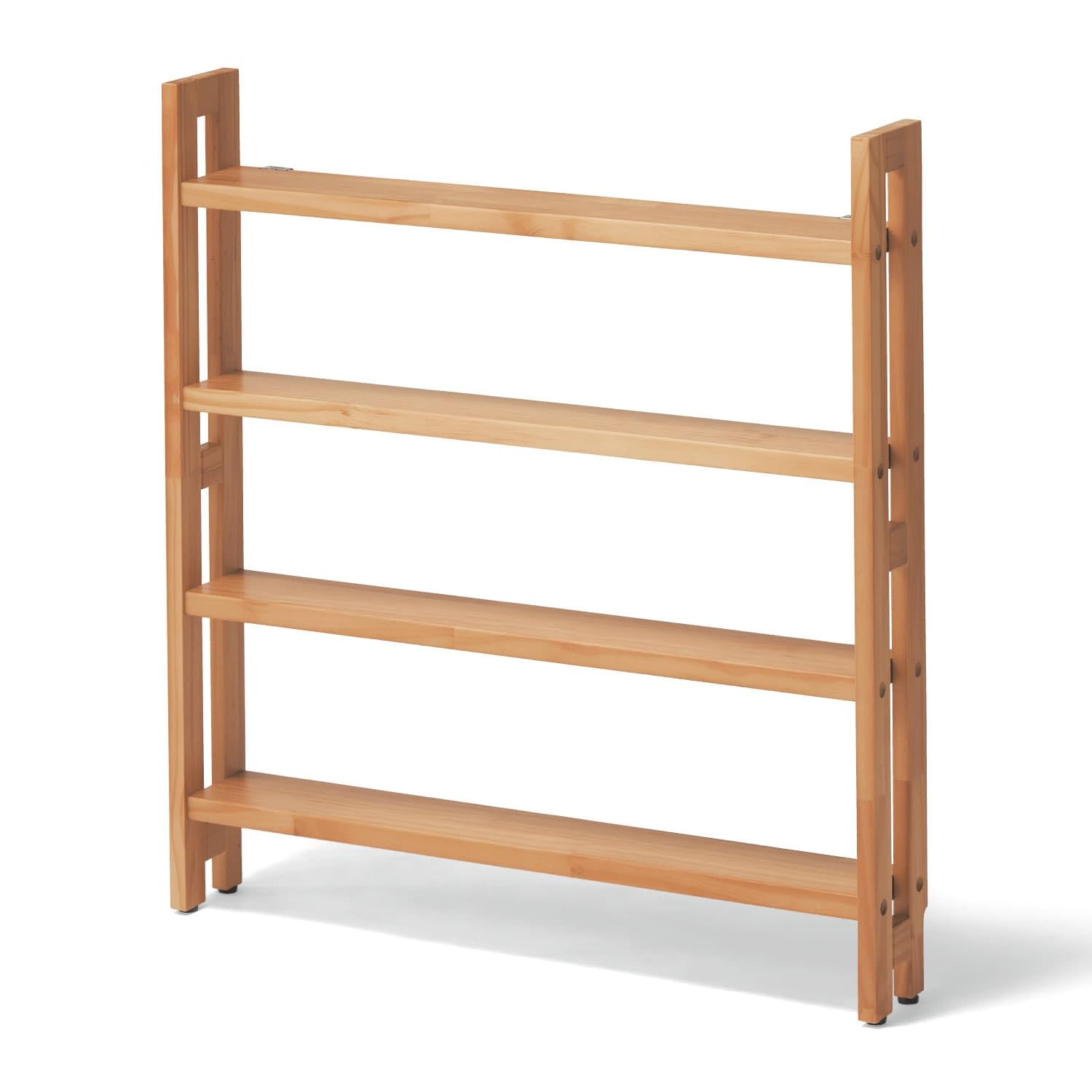 Amazon.co.jp: [ベルメゾン] 薄型ラック ロータイプ 突っ張らない