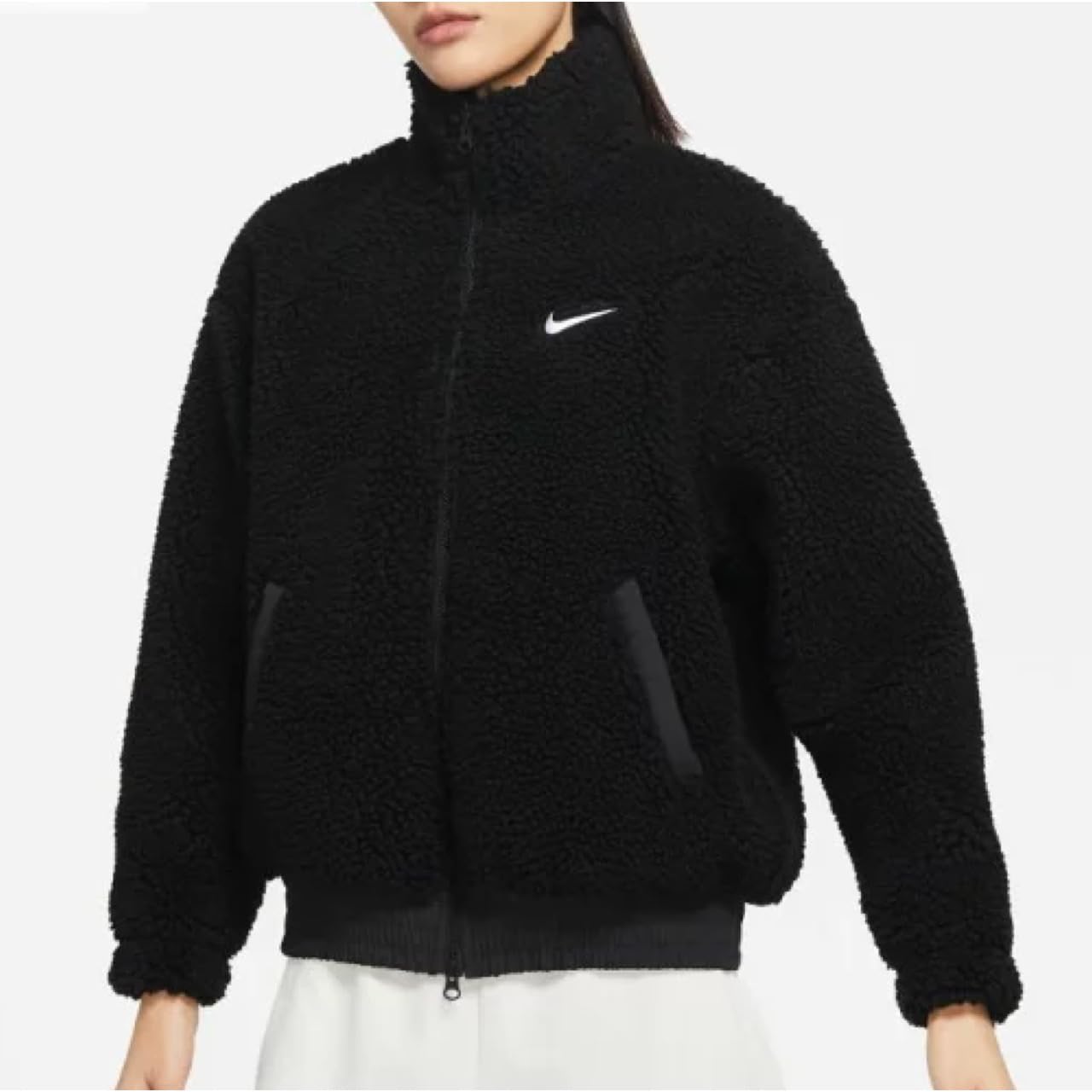 Amazon.co.jp: NIKE(ナイキ) NSWスウッシュPLSHジャケットレディースL