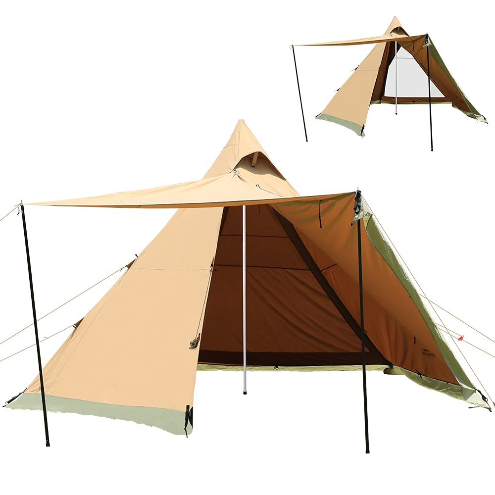 Amazon.co.jp: Soomloom テントHAPI 4P 4.5mx4.3mx2.8m 焚き火可