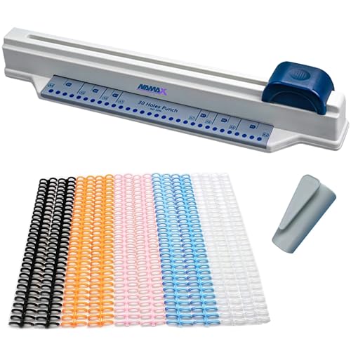Amazon.co.jp: スライド式パンチ 穴あけパンチ リングバインダー用 多